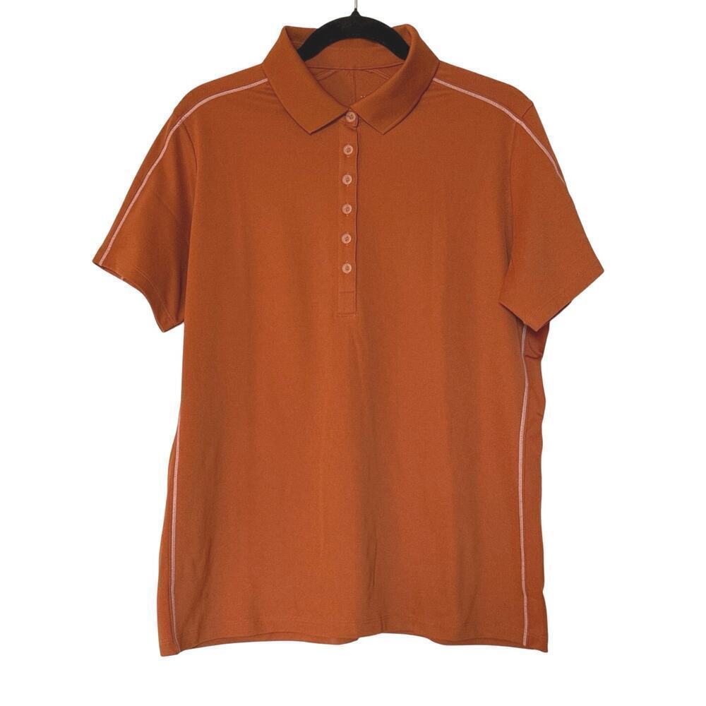 Nike Golf Tour Performance Mens Size XL Burnt Orange Polyester Polo